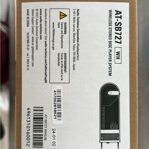 Audio Technica AT-SB727 Wireless Stereo Disc Player - White
